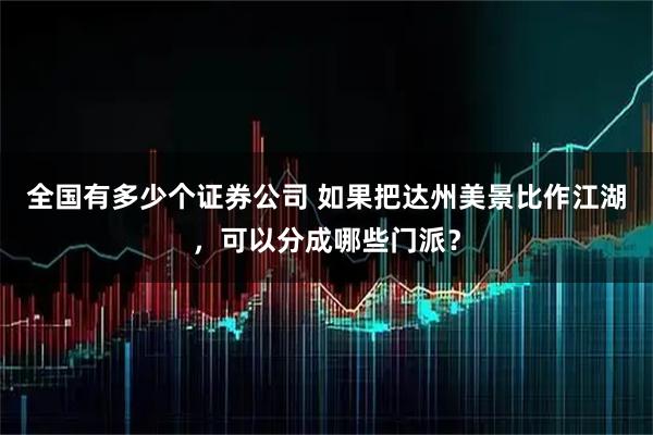 全国有多少个证券公司 如果把达州美景比作江湖，可以分成哪些门派？
