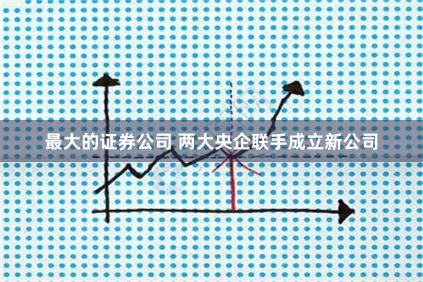 最大的证券公司 两大央企联手成立新公司